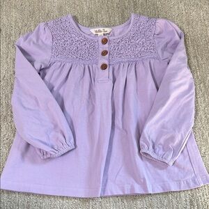 Girls Matilda Jane Purple Button detail top, size 7!